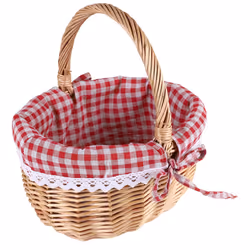 Wicker Basket Gift Baskets Empty Oval Willow Woven Picnic Basket