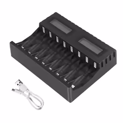 Battery Charger Smart 8-Slot Chargers for AA/AAA NiCd NiMh AA Charger