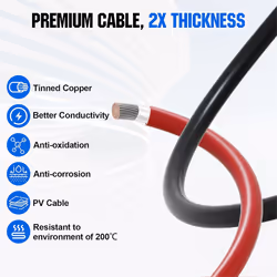 Anderson Connector 50A Kit Anderson Plug 8 Guage 30cm
