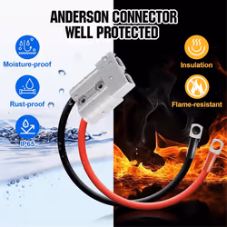 Anderson Connector 50A Kit Anderson Plug 8 Guage 30cm