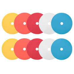 10Pack Flat Disc Markers Football Speed Agility Training Markers