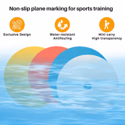 10Pack Flat Disc Markers Football Speed Agility Training Markers