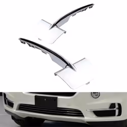 2PCS Front Bumper Lower Grille Trim Chrome for F15 X5 2014-2018