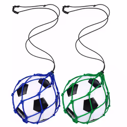 2PCS Football Kick Trainer, Soccer Return Trainer Net ,Blue+Green