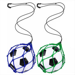 2PCS Football Kick Trainer, Soccer Return Trainer Net ,Blue+Green