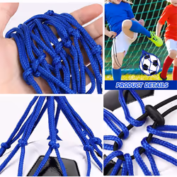 2PCS Football Kick Trainer, Soccer Return Trainer Net ,Blue+Green
