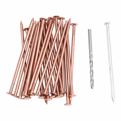 25 Pcs Copper Nails to Killing Trees,3.5 Inch Pure Copper Nails