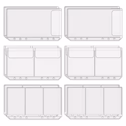 A6 Binder Pockets Cash Envelopes for Credit Business Card Money