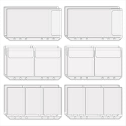A6 Binder Pockets Cash Envelopes for Credit Business Card Money