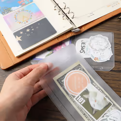 A6 Binder Pockets Cash Envelopes for Credit Business Card Money