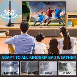 Column HD Digital TV Antenna Indoor and Outdoor Universal Amplifier