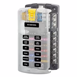 Car Boat Fuse Box Holder 5026 Blade Fuse Block 32V100A 12 Circuit