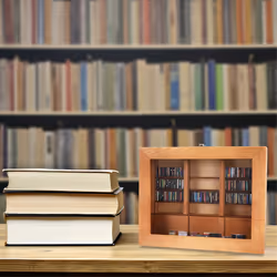 Relief Anxiety Bookshelf Wooden Bookshelf C