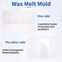 50 Pcs Wax Melt Containers, 5-Cavity Wax Melt Clamshell Molds