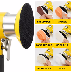 Mini 2/3Inch Air Sander Pneumatic Polisher A