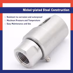 Hose Reel Swivel,5024-Ni-AL FXF Heavy Duty Steel Hose Reel Swivel