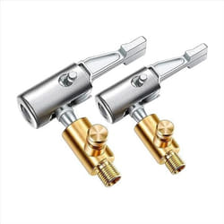 2Pcs Lock on Air Chuck Tire Inflator,Metal Locking Tire Air Chuck