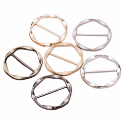 6 Pcs Scarf Ring Clip T Shirt Tie Clips for Women Tightener Clip
