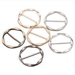 6 Pcs Scarf Ring Clip T Shirt Tie Clips for Women Tightener Clip