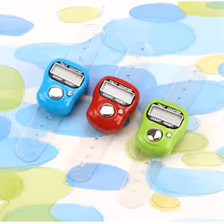 LCD Electronic Finger Hand Ring Knitting Row Tally Counter Pedometer