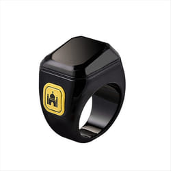 Smart Ring Bluetooth Electronic Finger Counter Reminder 18mm Black