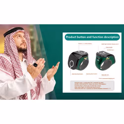 Digital Counter Portable Points Rechargeable Ring Black