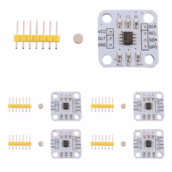 5Pcs AS5600 Magnetic Encoder Sensor Module 12Bit High Precision