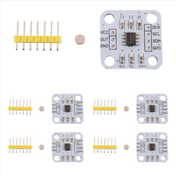 5Pcs AS5600 Magnetic Encoder Sensor Module 12Bit High Precision