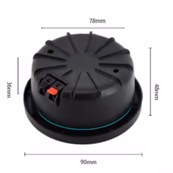 4Ohm 15W Full Marine Boats Ceiling Wall Speaker Lawn J60A(Black)