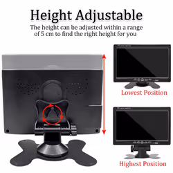 12V-36V 7inch Car Monitor 16:9 800x480 LCD Rearview Monitor