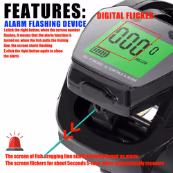 Electronic Baitcasting Fishing Reel LED Screen High Speed, Right