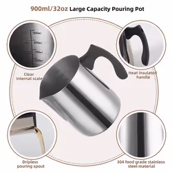 Candle Making Kit, for Beginners,900Ml Pouring Pot Pitcher, EU Plug