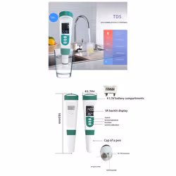 5 in 1 TDS Meter PH Tester PH/TDS/EC/Salt/Temp Tester