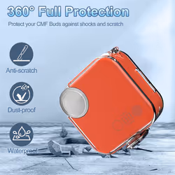 Headphone Case Cover for CMF Buds, Headphones Case with Lanyard