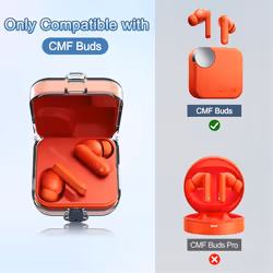 Headphone Case Cover for CMF Buds, Headphones Case with Lanyard