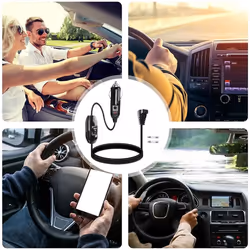 12V Car fridge Power Cable 2M with Adapter Without Switch
