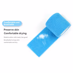 Sport Self Adhesive Elastic Bandage Wrap Tape 5cm x 4.5M Black