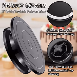 Rotate Turntable Sculpting Wheel Revolving Cake Turntable