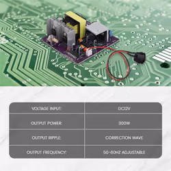 300W Corrected Sine Wave Inverter Board 50-60Hz DC-AC 12V to 220V