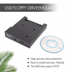 SFR1M44-U100K Black 3.5 Inch 1.44Mb Usb Ssd Floppy Drive Emulator