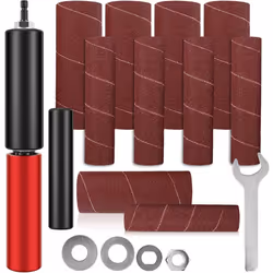 Drum Sander Set,Rubber Sanding Drum Spindle Sander Adapter