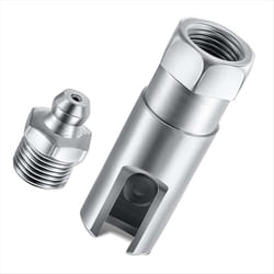 Grease Coupler Right Angle 90 Degree Push-Fit Slotted Grease Fitting