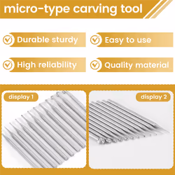 3/32Inch Shank Jewelry Making Burs Round Ball Shape Engraving Bits