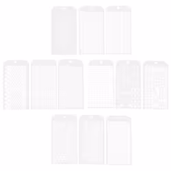 12 Pieces Stencils for Crafts, for Painting on Card Making