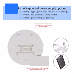 Rotating Display Stand with USB Power Cable, Mute Turntable 5.9 Inch