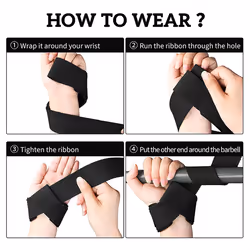 5 Pair Beginner Fitness Lifting Wrist Strap Brace Wrap