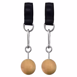Wooden Handle Pull Up Ball Grip Finger Strengthener Exerciser B