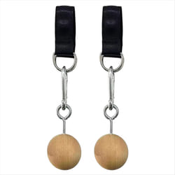 Wooden Handle Pull Up Ball Grip Finger Strengthener Exerciser B