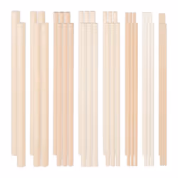 Wooden Dowels Various Sizes Round Dowel Rods Beech Wood Sticks Kit
