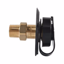 RV Water Inlet Connection City Water Fill Inlet Flange Brass Black
